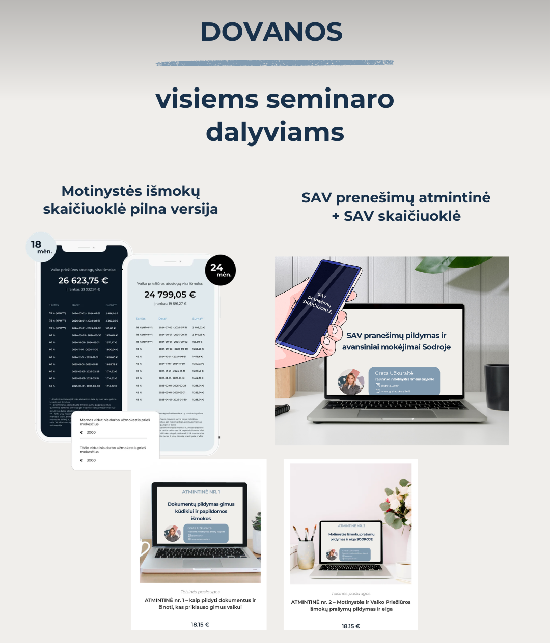 Seminaro įrašas - "Motinystės išmokos dirbant savarankiškai - su IDV" - Image 3