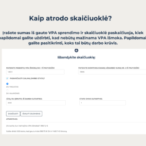ATMINTINĖ + Skaičiuoklė – Kiek uždirbti VPA metu, kad nemažėtų išmokos?