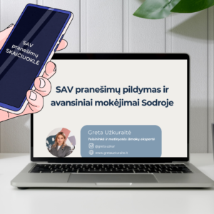 Atmintinė + Skaičiuoklė – SAV pranešimų pildymas ir avansiniai mokėjimai Sodroje